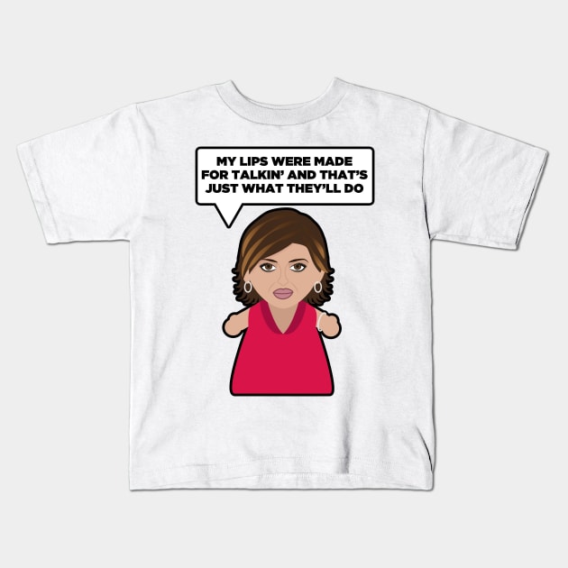 My Lips Were Made For Talking Kids T-Shirt by Mattk270